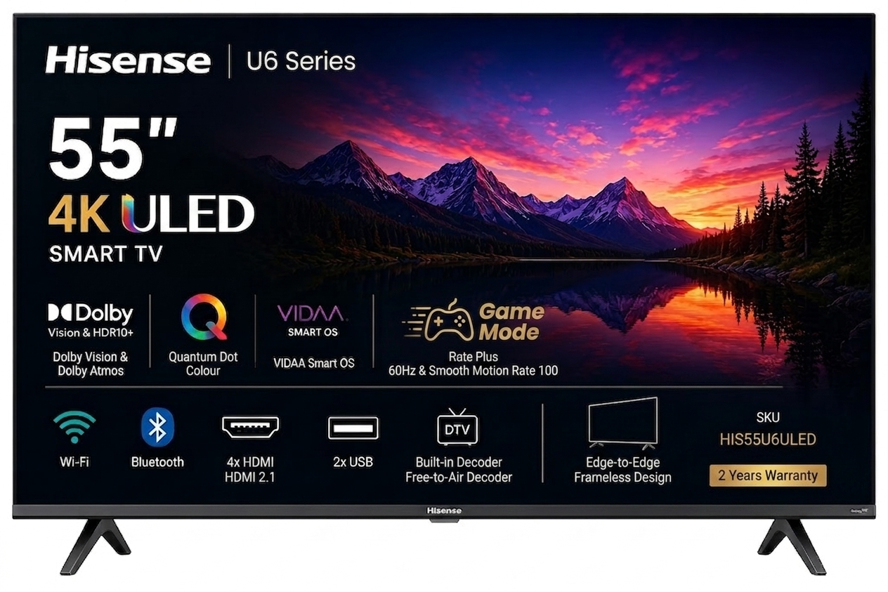 Gemini_Generated_Image_ektmc0ektmc0ektm Hisense 55 Inch ULED Smart 4K TV (U6 Series) - Image 1