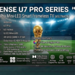 Click to enlarge Hisense 65 Inch Pro Mini-LED Smart Frameless TV (65U7NKEN)