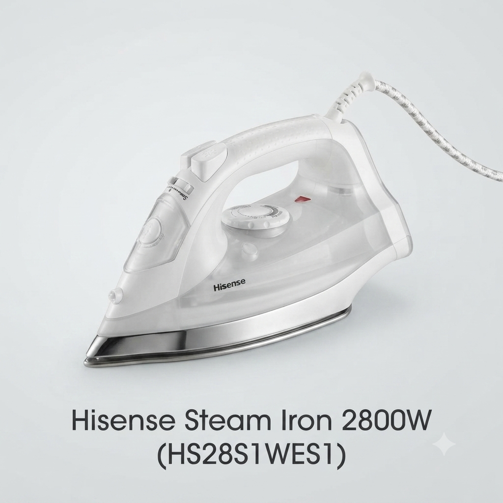 Gemini_Generated_Image_rv5cq3rv5cq3rv5c Hisense Steam Iron 2800W (HS28S1WES1) - Image 1