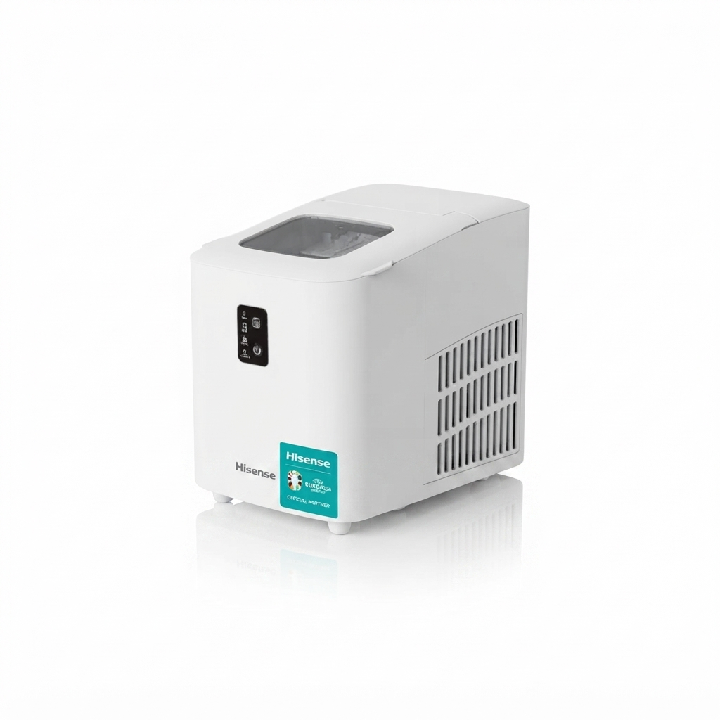 Gemini_Generated_Image_uvaibiuvaibiuvai Hisense Ice Maker 12kg Daily 120W White (ICM1244) - Image 1