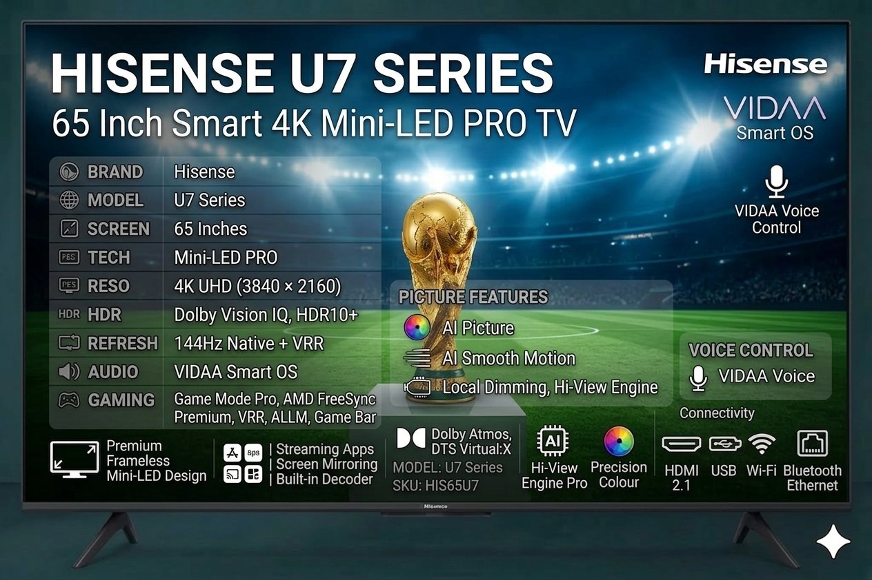 Gemini_Generated_Image_uwa6tnuwa6tnuwa6 Hisense 65 Inch Smart 4K Mini-LED PRO TV (U7 Series) - Image 1