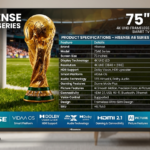 Hisense 75 Inch QLED 4K Smart Frameless TV (Q6 Series)