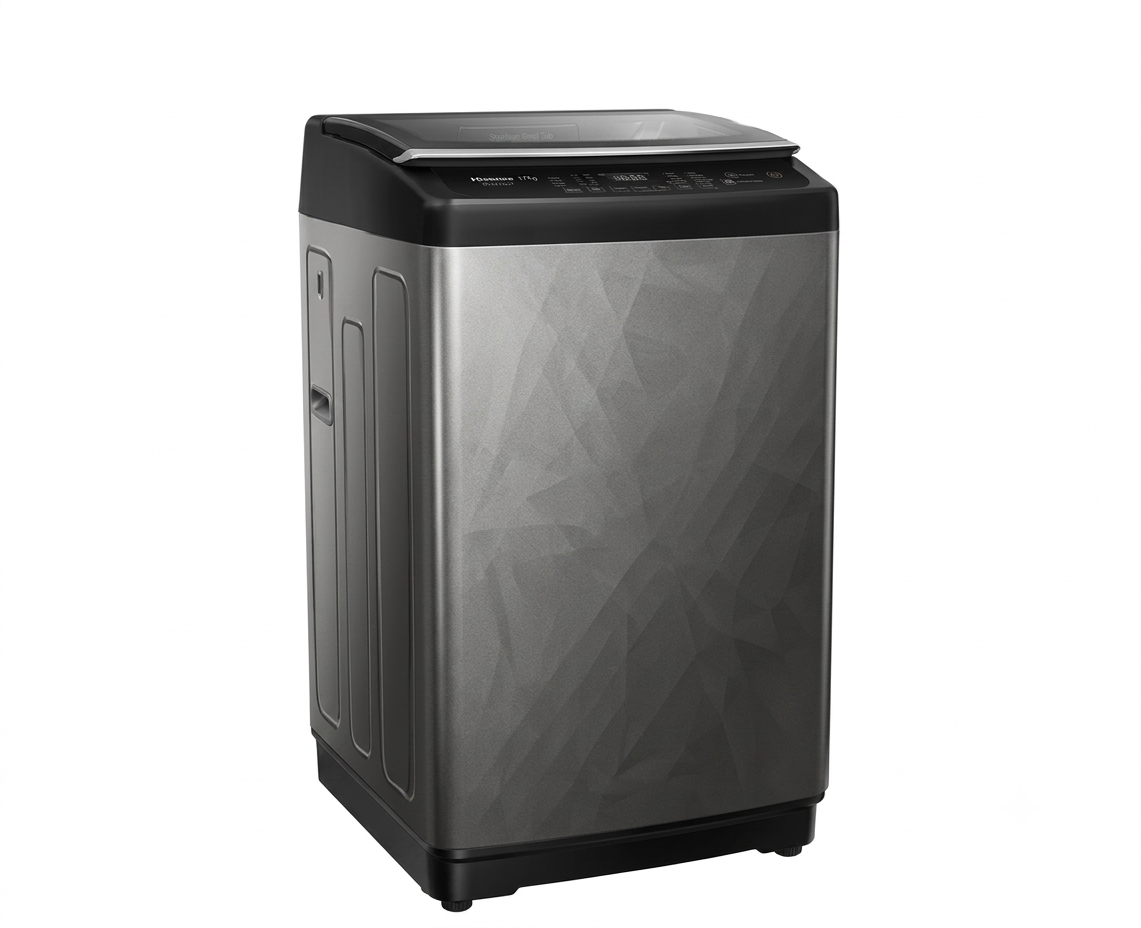 Gemini_Generated_Image_2y2kda2y2kda2y2k Hisense Top Loading Washing Machine 17Kg Titanium Crystal Grey (WT3T1723UT) - Image 1