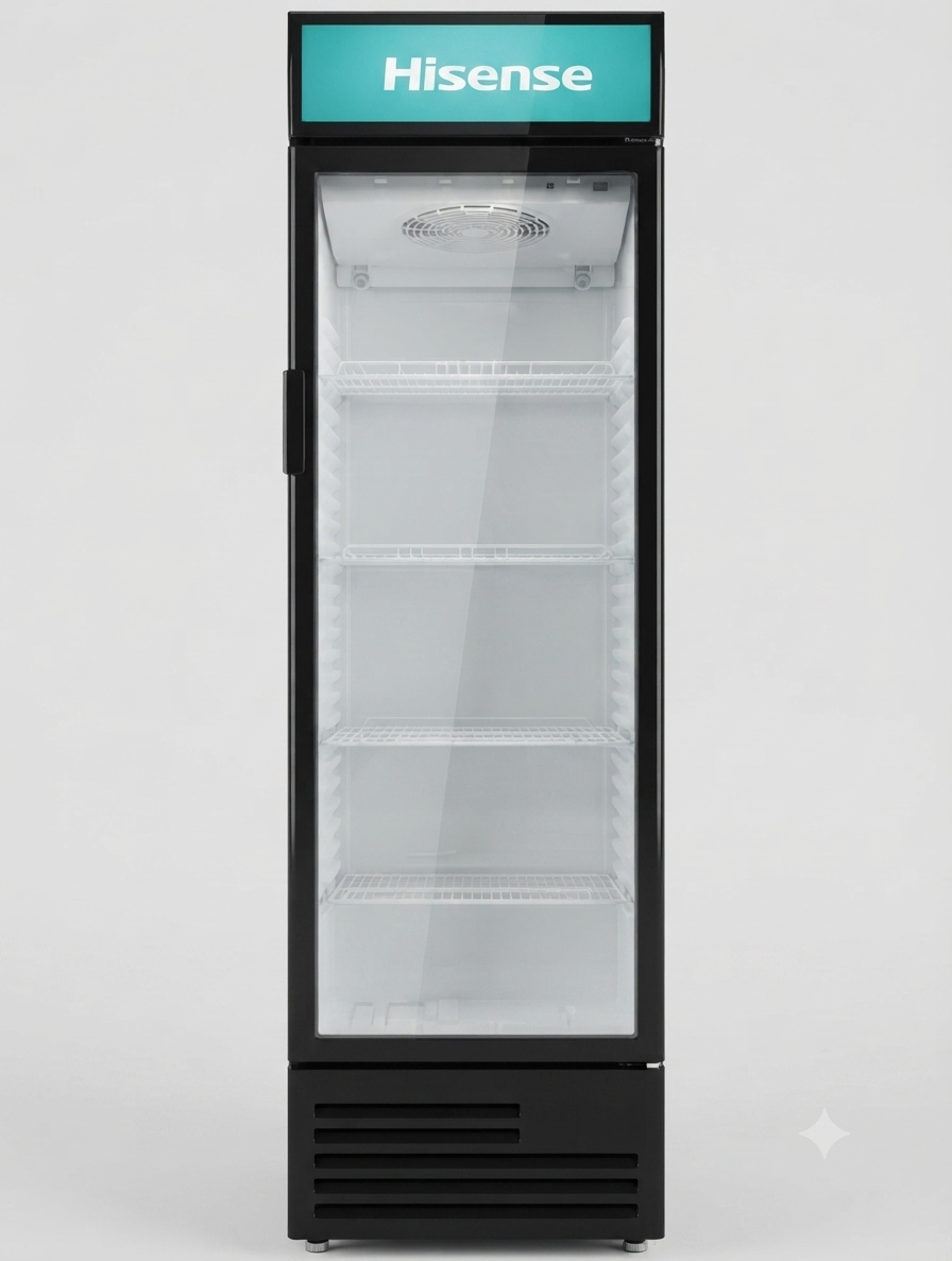 Gemini_Generated_Image_bcokkdbcokkdbcok Hisense FL50FC 382L Vertical Showcase Fridge - Image 1